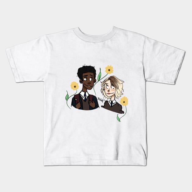 Sunflower Kids T-Shirt by MershadiesArt
